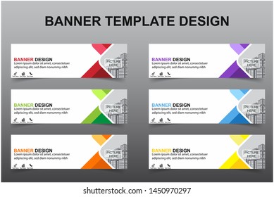 Set of Modern Banners Background. Creative Header Templates - Vector