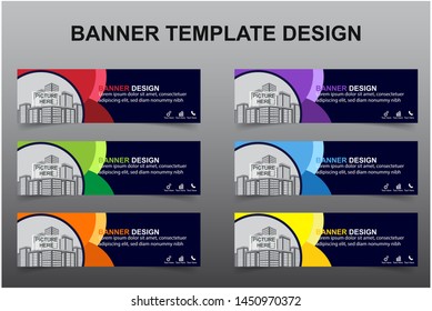Set of Modern Banners Background. Creative Header Templates - Vector