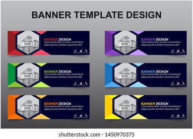 Set of Modern Banners Background. Creative Header Templates - Vector