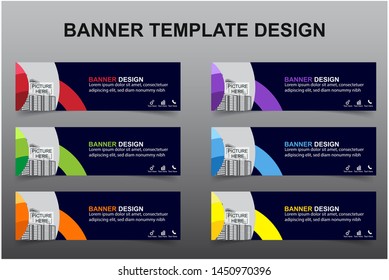Set of Modern Banners Background. Creative Header Templates - Vector