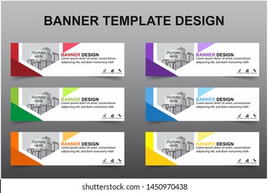Set of Modern Banners Background. Creative Header Templates - Vector