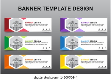Set of Modern Banners Background. Creative Header Templates - Vector