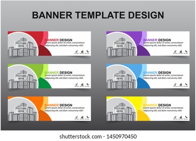 Set of Modern Banners Background. Creative Header Templates - Vector