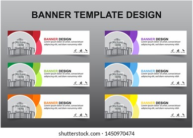 Set of Modern Banners Background. Creative Header Templates - Vector