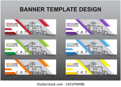 Set of Modern Banners Background. Creative Header Templates - Vector