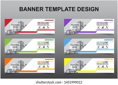Set of Modern Banners Background. Creative Header Templates - Vector