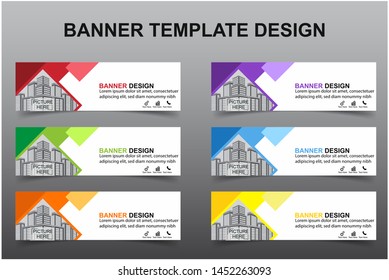 Set of Modern Banners Background. Creative Header Templates - Vector