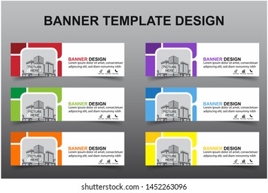 Set of Modern Banners Background. Creative Header Templates - Vector