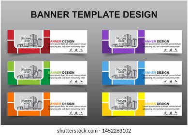 Set of Modern Banners Background. Creative Header Templates - Vector