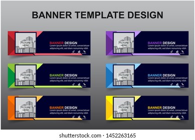 Set of Modern Banners Background. Creative Header Templates - Vector