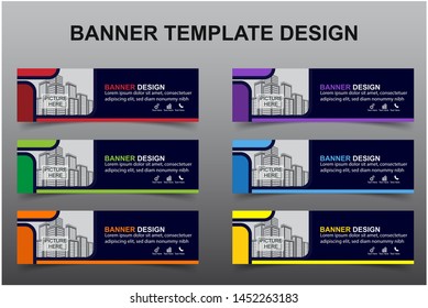 Set of Modern Banners Background. Creative Header Templates - Vector