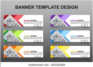 Set of Modern Banners Background. Creative Header Templates - Vector