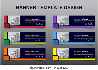 Set of Modern Banners Background. Creative Header Templates - Vector