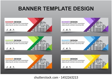 Set of Modern Banners Background. Creative Header Templates - Vector