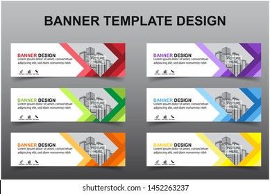 Set of Modern Banners Background. Creative Header Templates - Vector