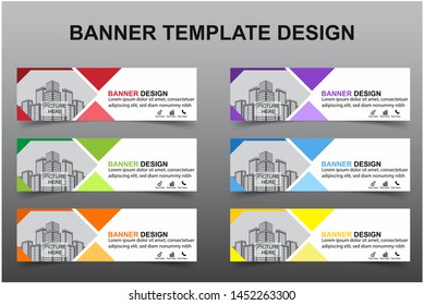 Set of Modern Banners Background. Creative Header Templates - Vector