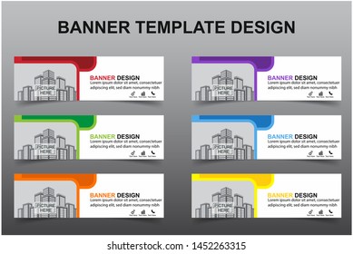 Set of Modern Banners Background. Creative Header Templates - Vector