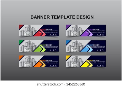 Set of Modern Banners Background. Creative Header Templates - Vector