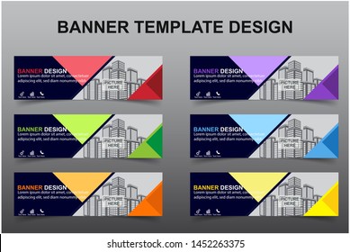 Set of Modern Banners Background. Creative Header Templates - Vector