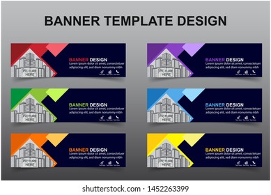 Set of Modern Banners Background. Creative Header Templates - Vector