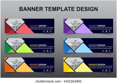 Set of Modern Banners Background. Creative Header Templates - Vector