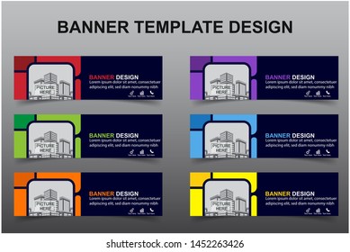 Set of Modern Banners Background. Creative Header Templates - Vector