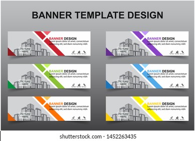 Set of Modern Banners Background. Creative Header Templates - Vector