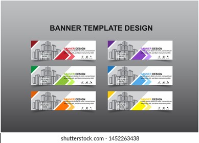 Set of Modern Banners Background. Creative Header Templates - Vector