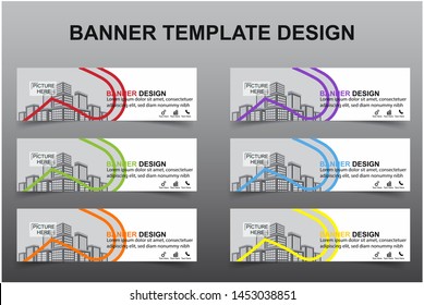Set of Modern Banners Background. Creative Header Templates - Vector