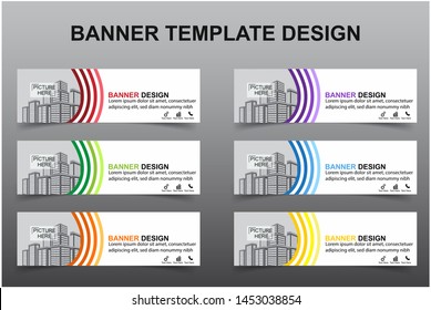 Set of Modern Banners Background. Creative Header Templates - Vector