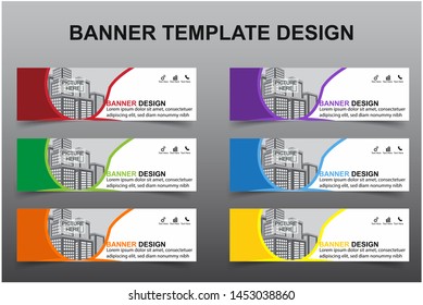 Set of Modern Banners Background. Creative Header Templates - Vector