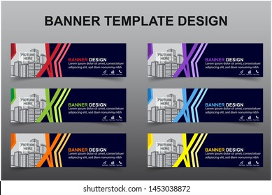 Set of Modern Banners Background. Creative Header Templates - Vector