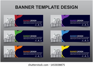 Set of Modern Banners Background. Creative Header Templates - Vector
