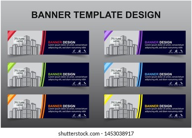 Set of Modern Banners Background. Creative Header Templates - Vector