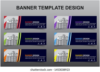 Set of Modern Banners Background. Creative Header Templates - Vector