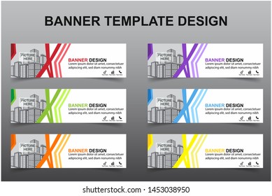 Set of Modern Banners Background. Creative Header Templates - Vector