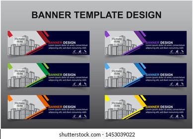 Set of Modern Banners Background. Creative Header Templates - Vector