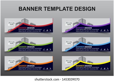 Set of Modern Banners Background. Creative Header Templates - Vector