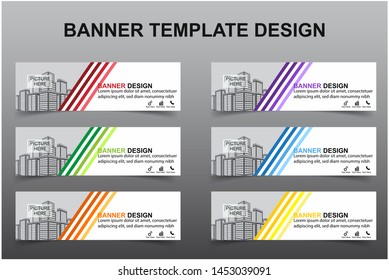 Set of Modern Banners Background. Creative Header Templates - Vector