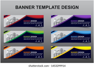 Set of Modern Banners Background. Creative Header Templates - Vector