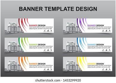 Set of Modern Banners Background. Creative Header Templates - Vector