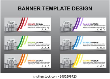 Set of Modern Banners Background. Creative Header Templates - Vector