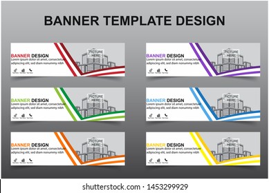 Set of Modern Banners Background. Creative Header Templates - Vector