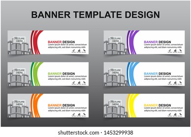 Set of Modern Banners Background. Creative Header Templates - Vector