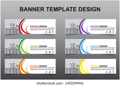 Set of Modern Banners Background. Creative Header Templates - Vector