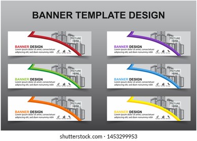 Set of Modern Banners Background. Creative Header Templates - Vector
