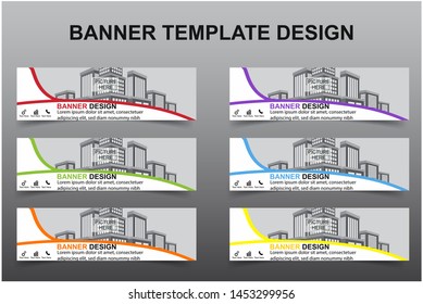 Set of Modern Banners Background. Creative Header Templates - Vector