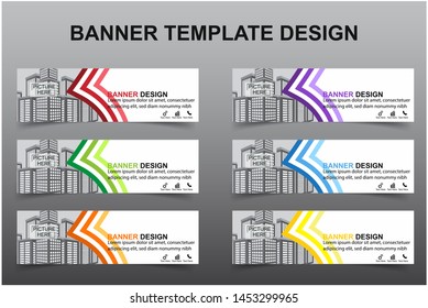 Set of Modern Banners Background. Creative Header Templates - Vector