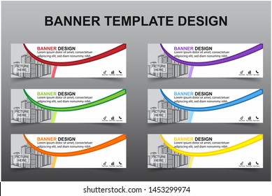 Set of Modern Banners Background. Creative Header Templates - Vector