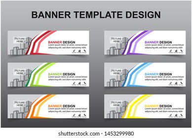 Set of Modern Banners Background. Creative Header Templates - Vector